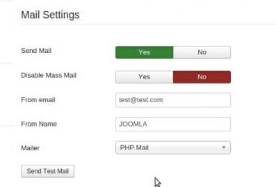 Joomla 中的默认设置 - PHP 邮件功能