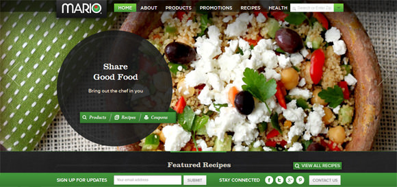 20 Cool Restaurants and Foods Website Designs