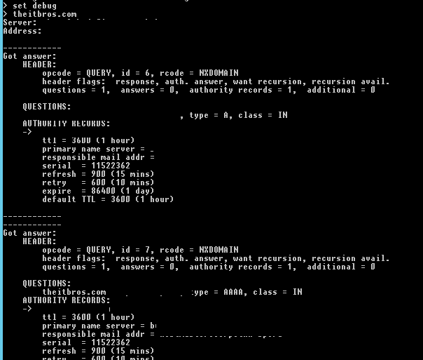 how to find all dns servers in domain